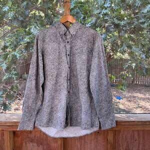 Michael Kors Men's Grey Printed Button Down Dress Shirt Size L. NEW